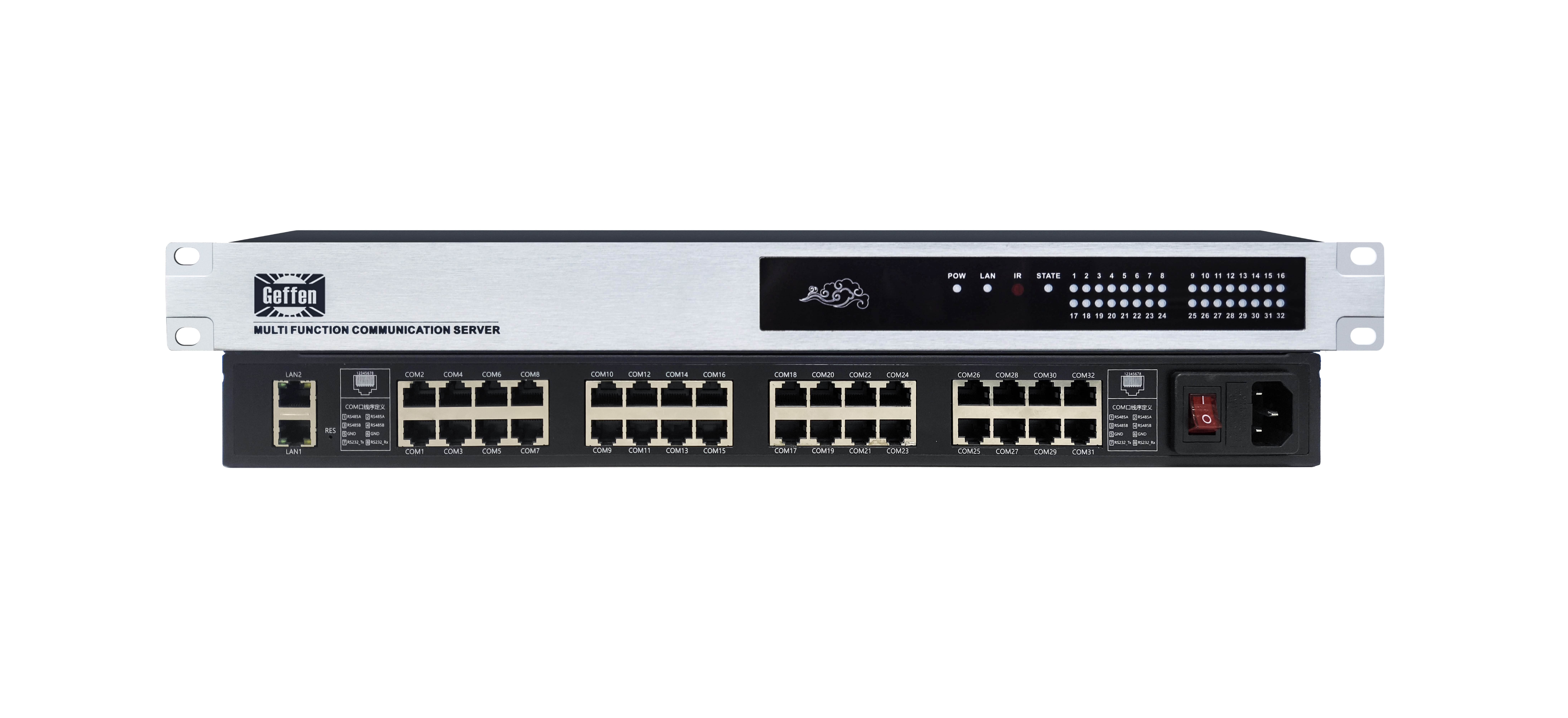 32-port RJ45 Serial Device Server