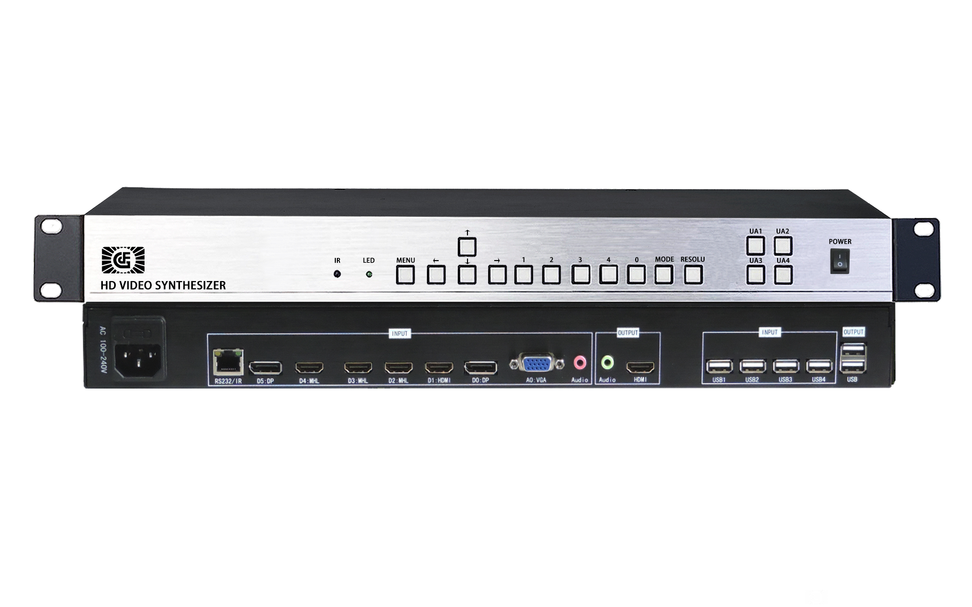 4K ultra-clear quad screen splitter