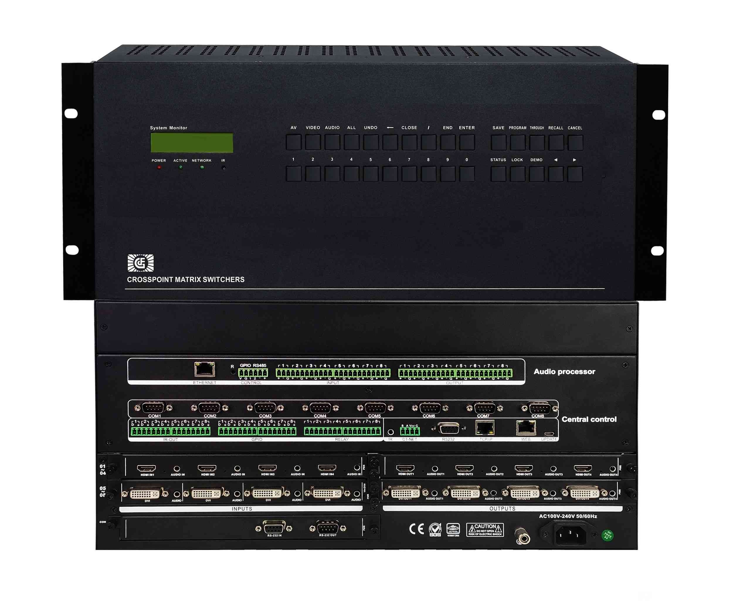 音视频矩阵中央控制系统 一体化可编程智能AV管理主机