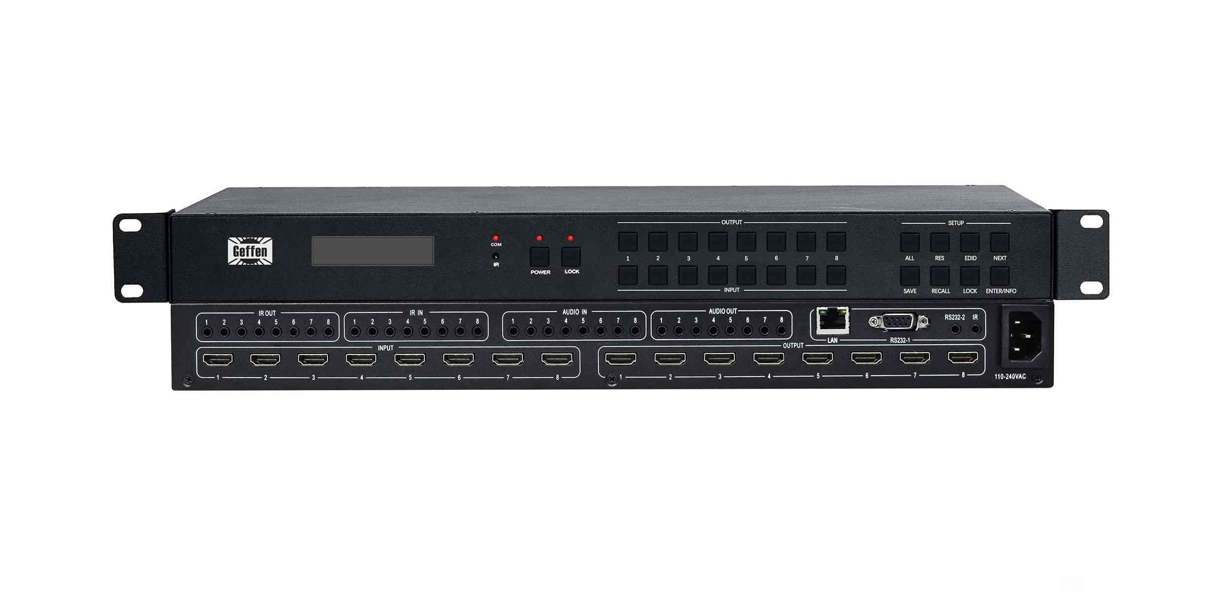 HDMI 2.0 4K60Hz 8-channel Seamless AV Matrix Switcher