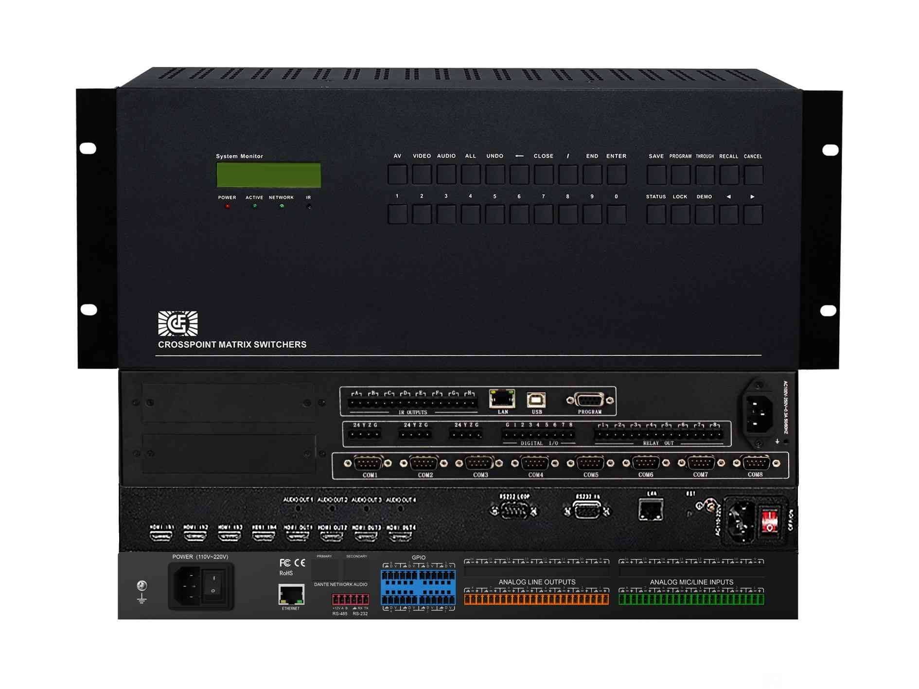 Audio and video matrix central control system Inte