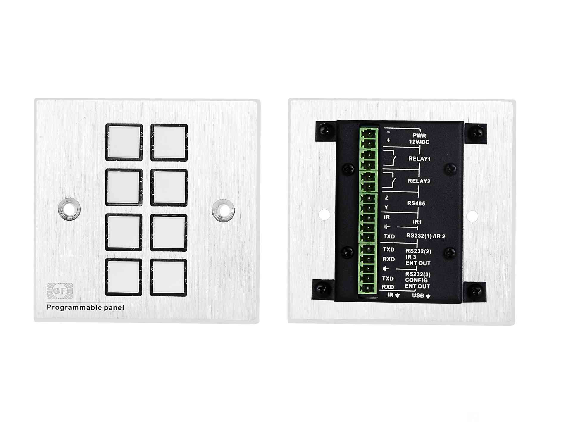 8 customizable Wallplate Control Panel 